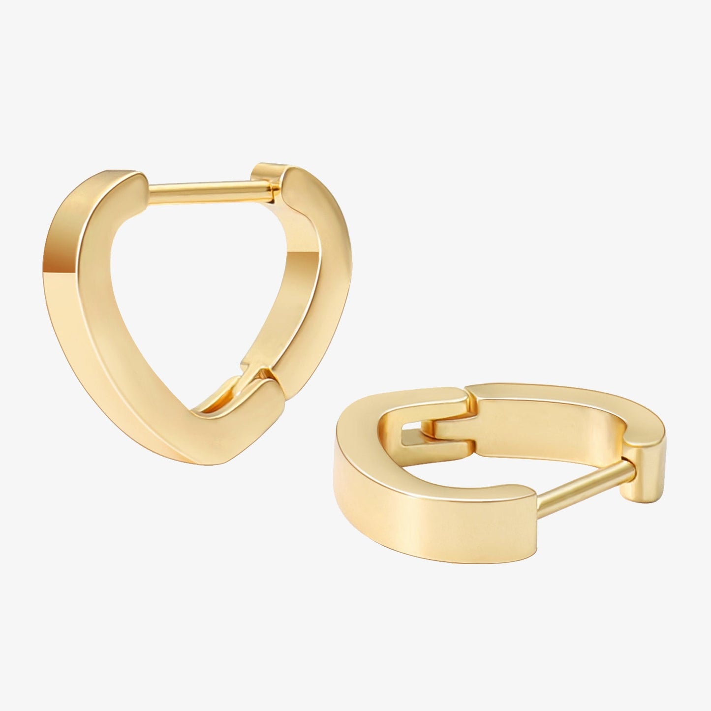 Heart Minimalist Hoop Earrings