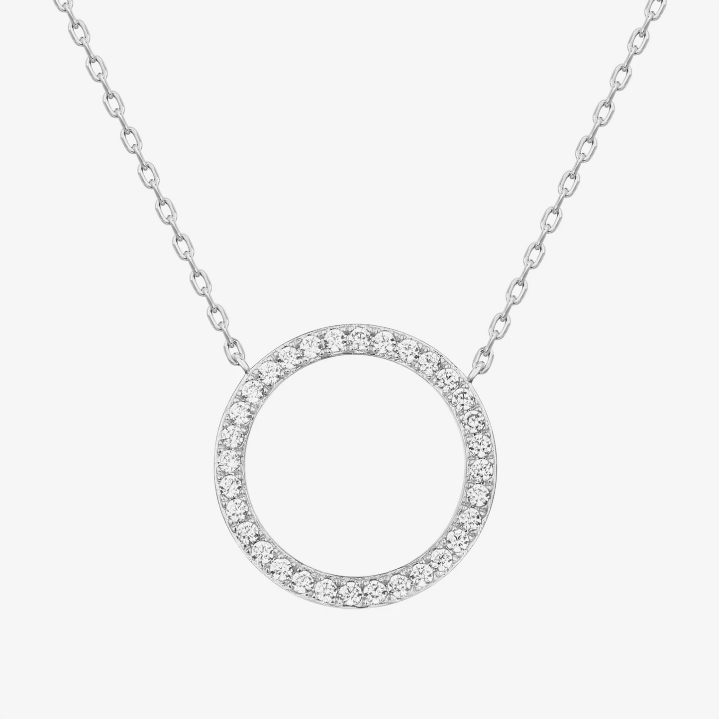 Open Circle Pendant Necklace Gift for Her