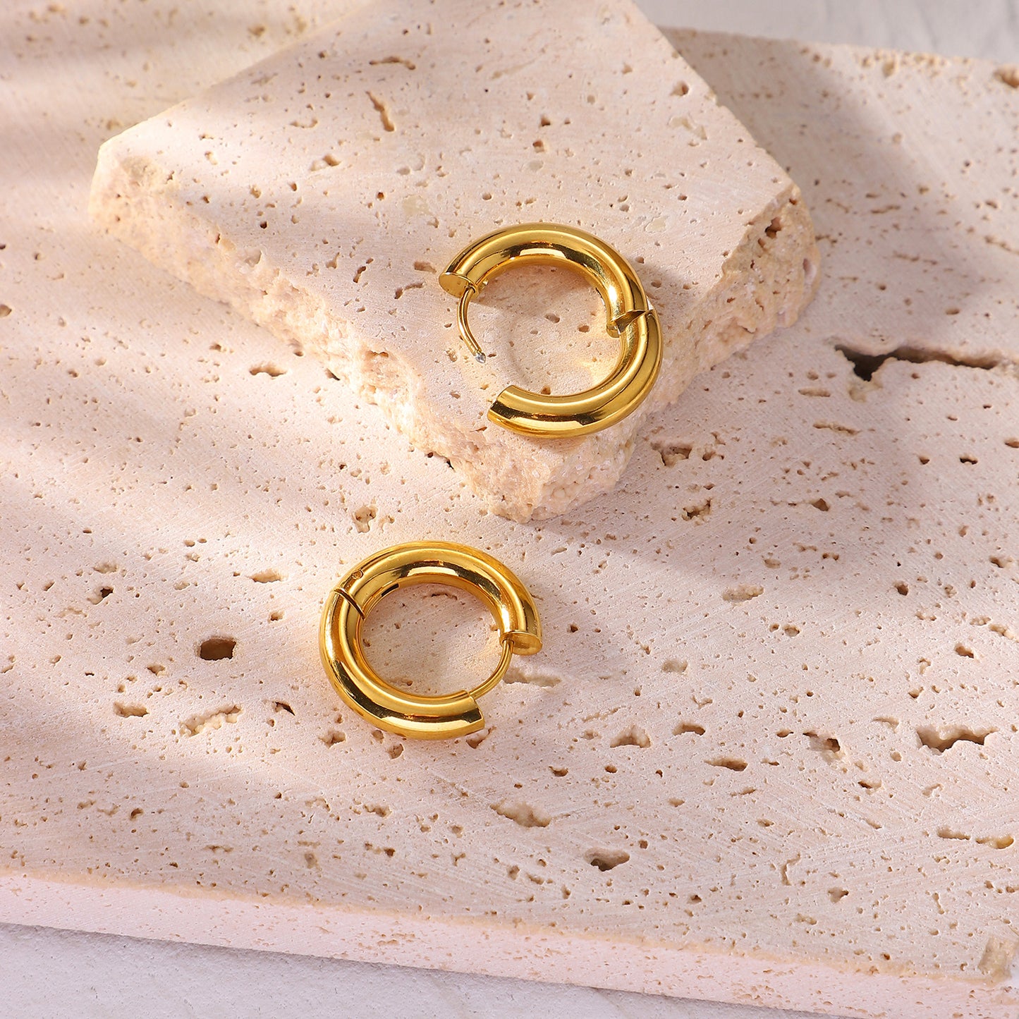 Gold Chunky Hoop Earrings Gifts for Her